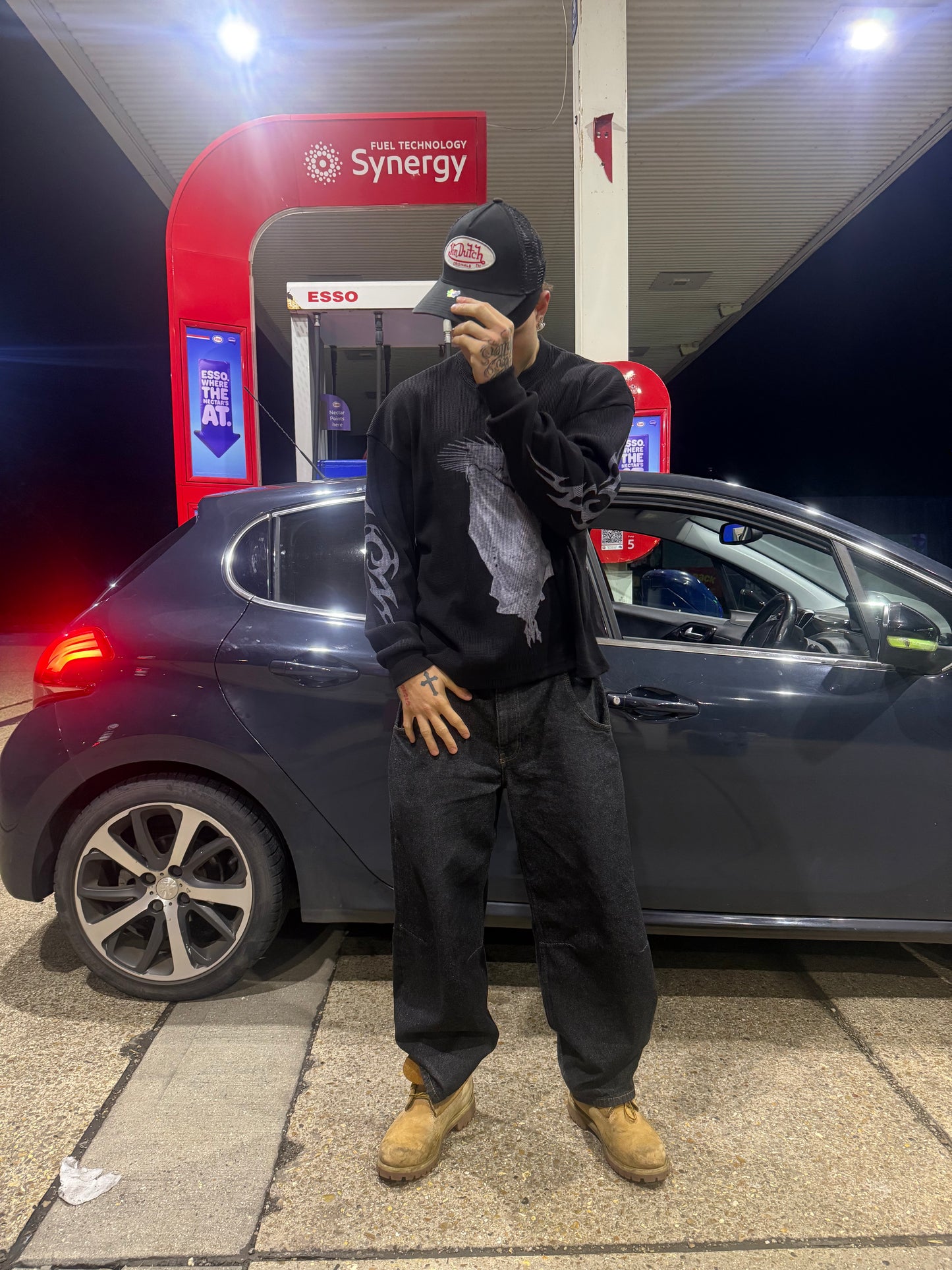 Prayer Waffle Longsleeve black